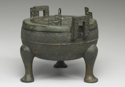 图片[2]-Ding cauldron with coiling hui-snake pattern, Spring and Autumn period (770-476 BCE)-China Archive